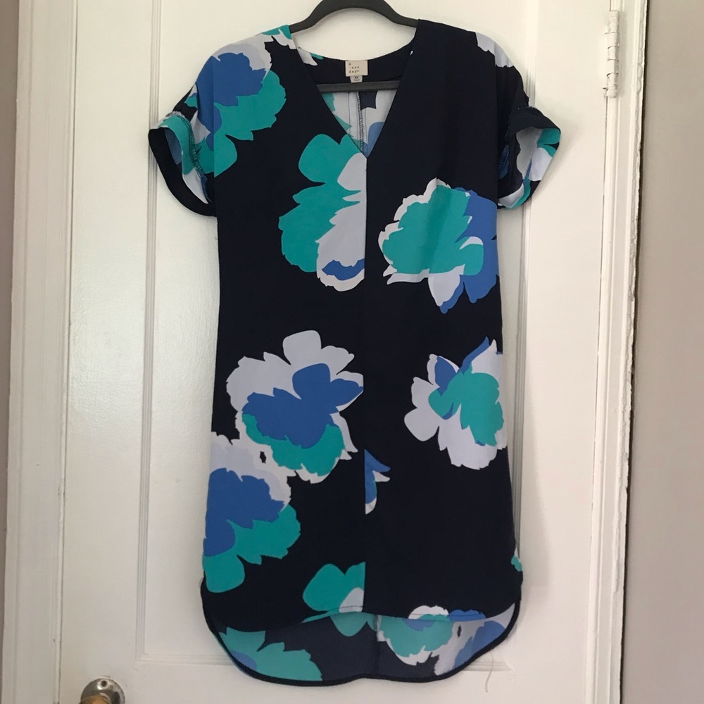 Casual abstract floral dress